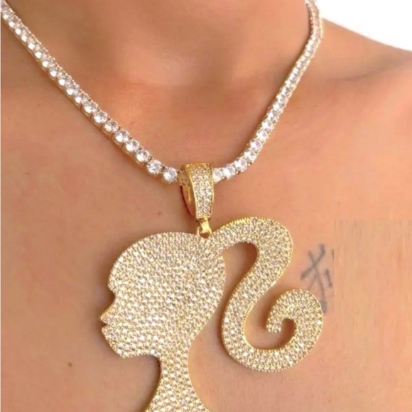 Barbie tennis necklace 16inch - Picture 2 of 2